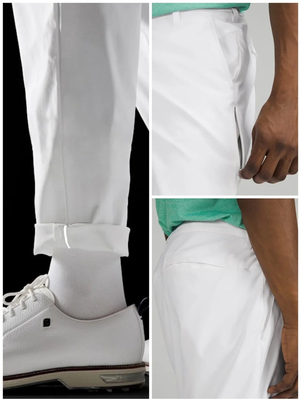 Mens Lululemon Commission Golf Pant 32” Length White Size 34 NWT